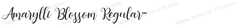 Amarylli Blossom Regular字体转换